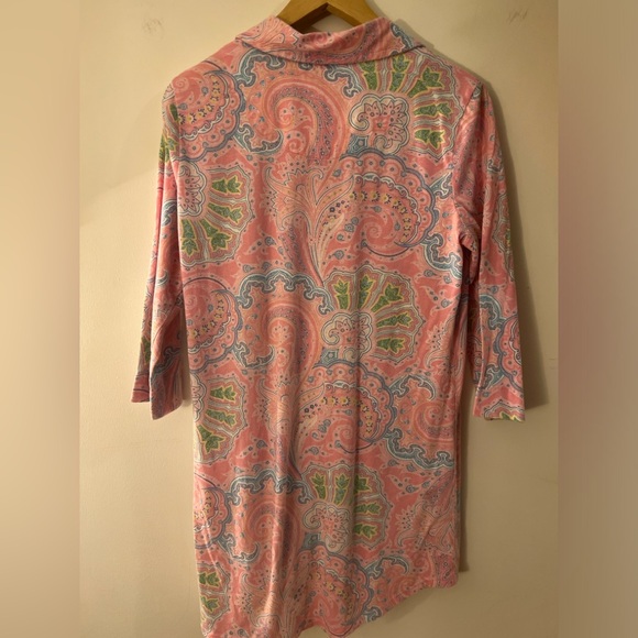 Lauren Ralph Lauren Paisley Sleep Shirt GUC M - Picture 7 of 8